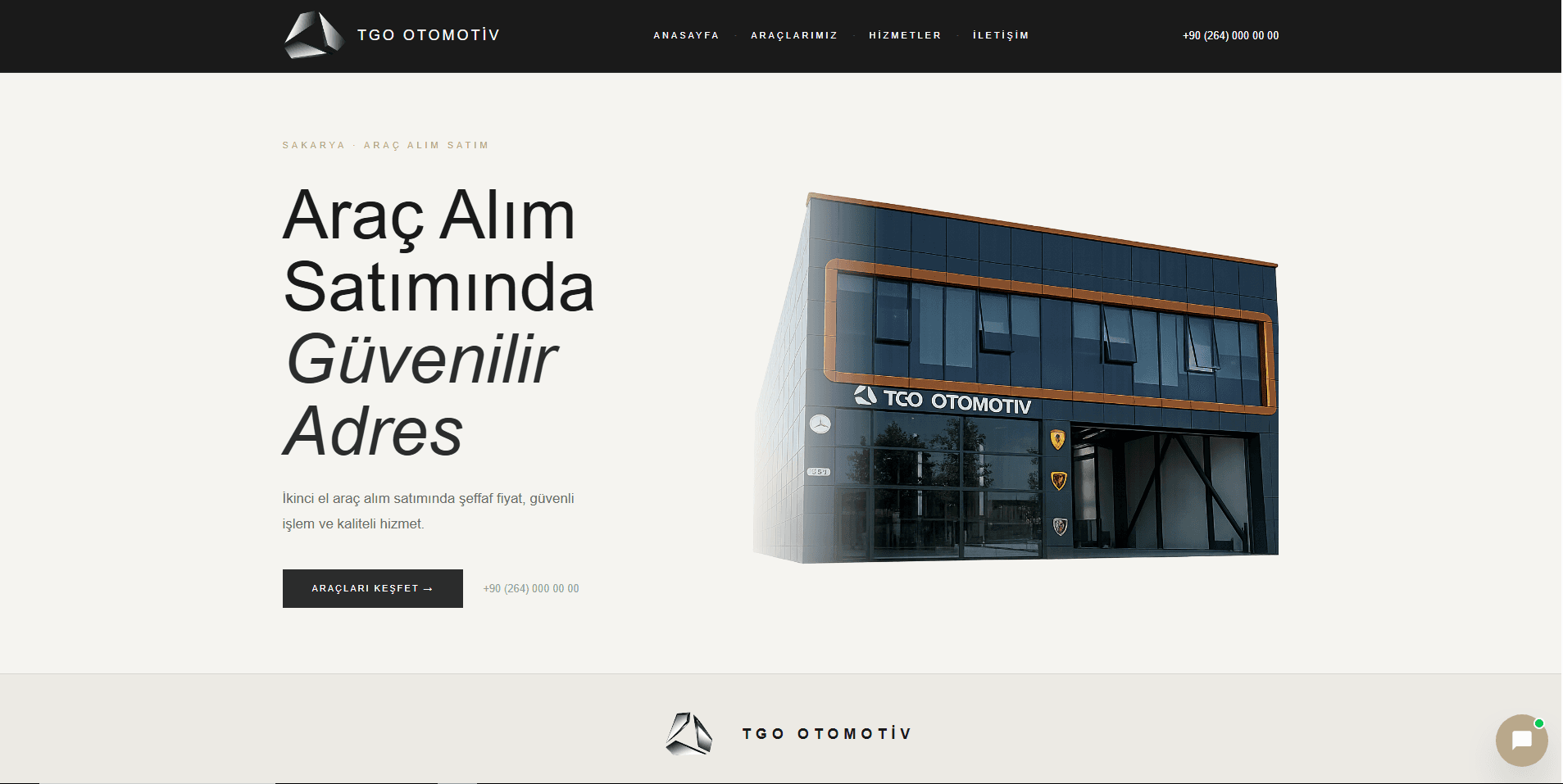 TGO Otomotiv — GaleriX ile oluşturuldu